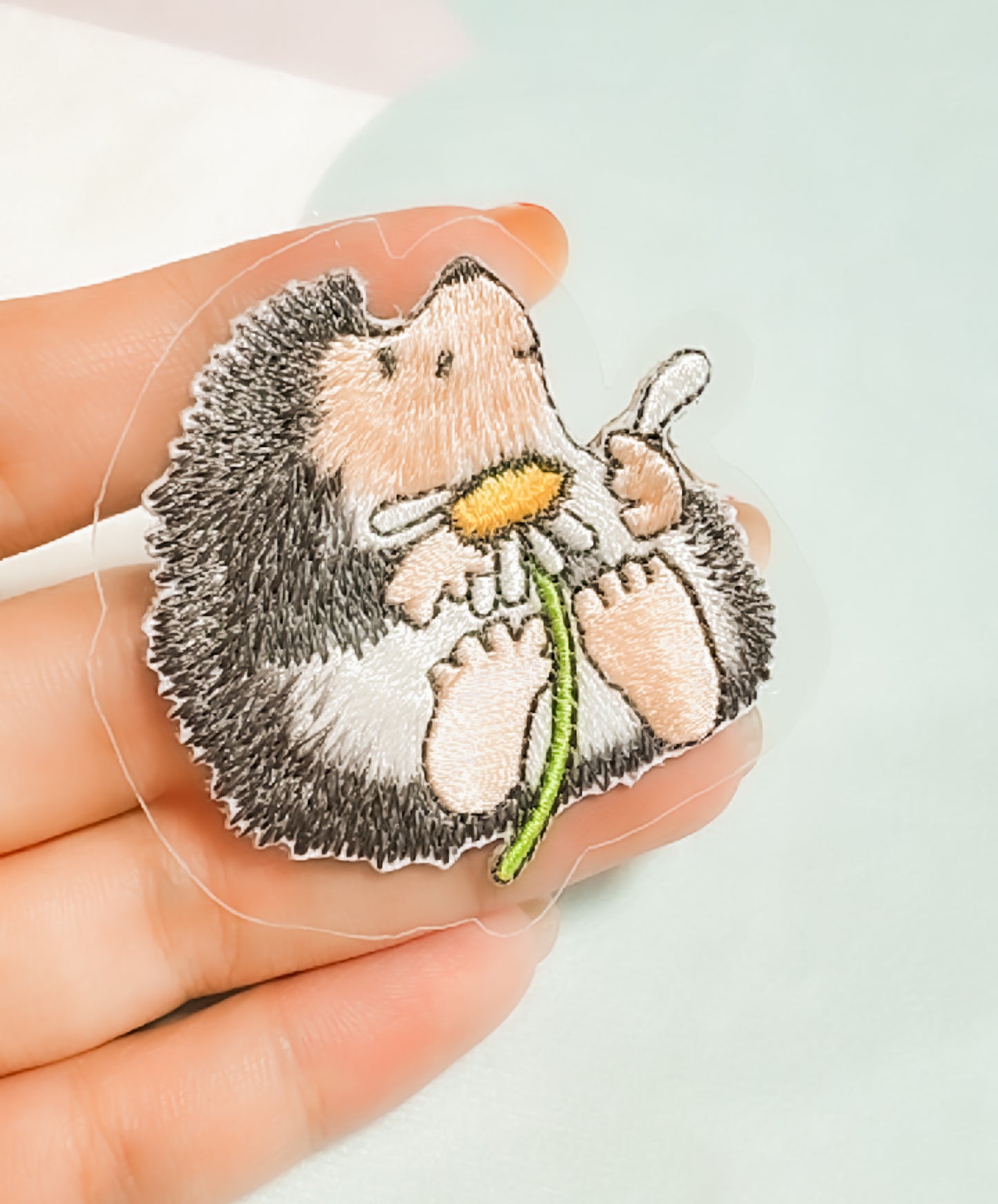 Hedgehog Iron-On Patch