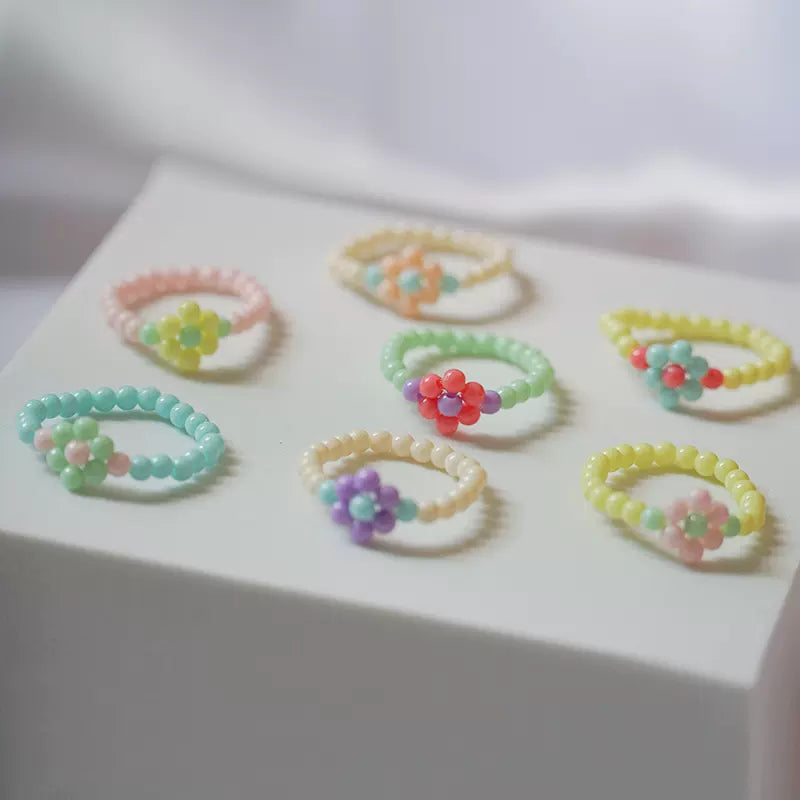 Floral Bead Rings