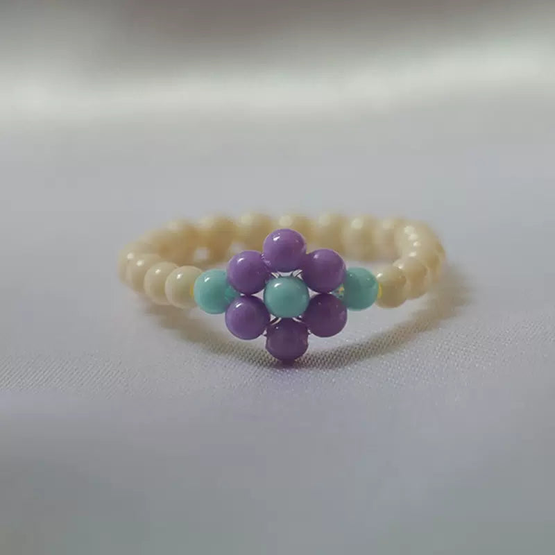 Floral Bead Rings