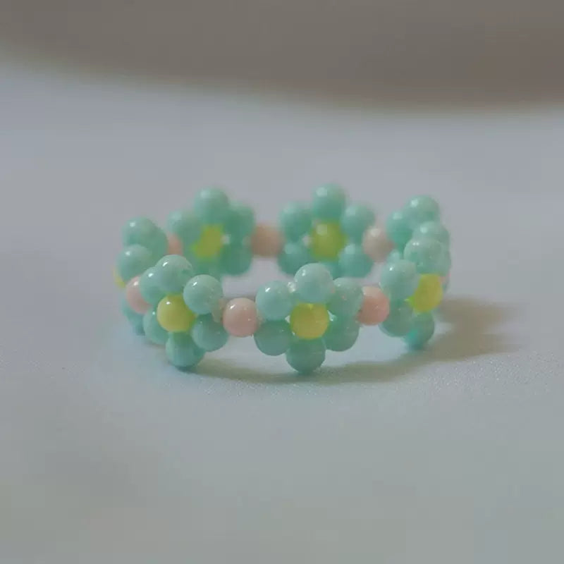 Floral Bead Rings