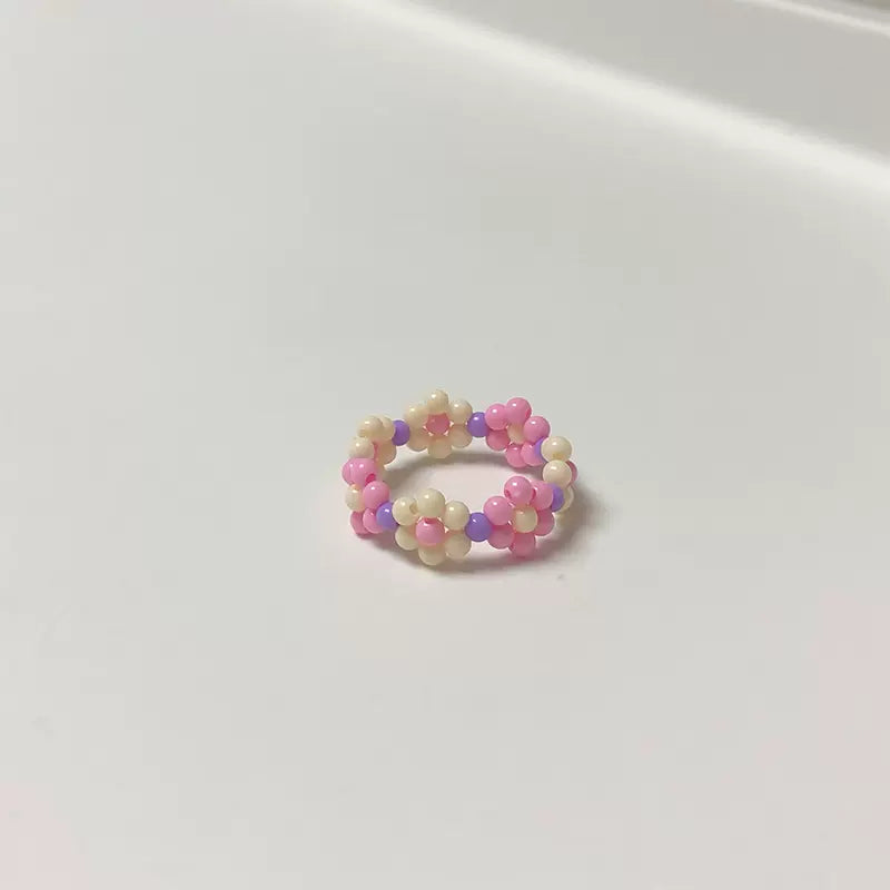 Floral Bead Rings