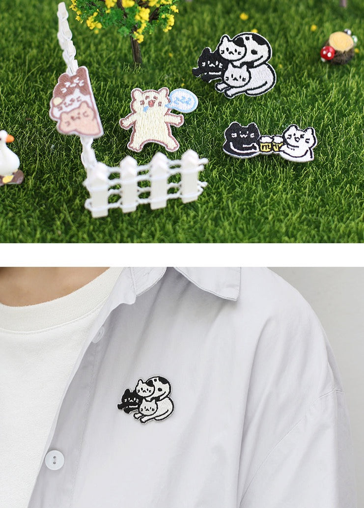 Meow and Mingle Iron-On Patch