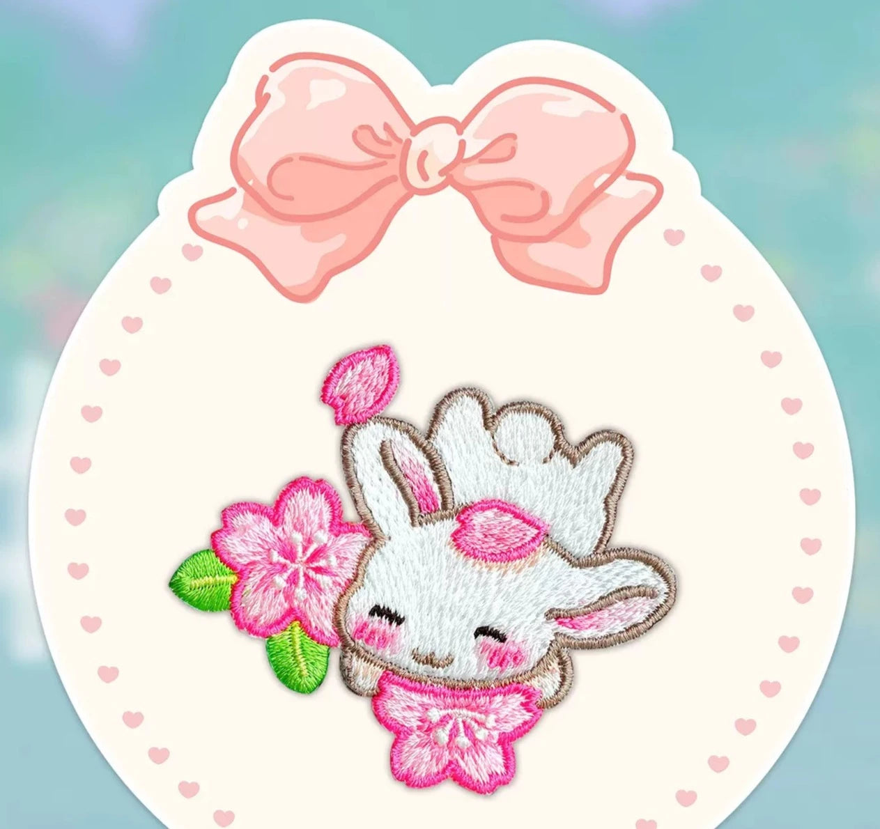 Spring Bunny Iron-On Patch