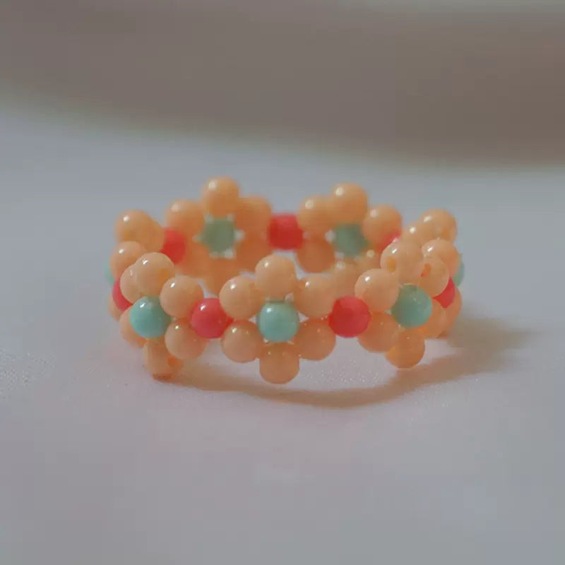 Floral Bead Rings