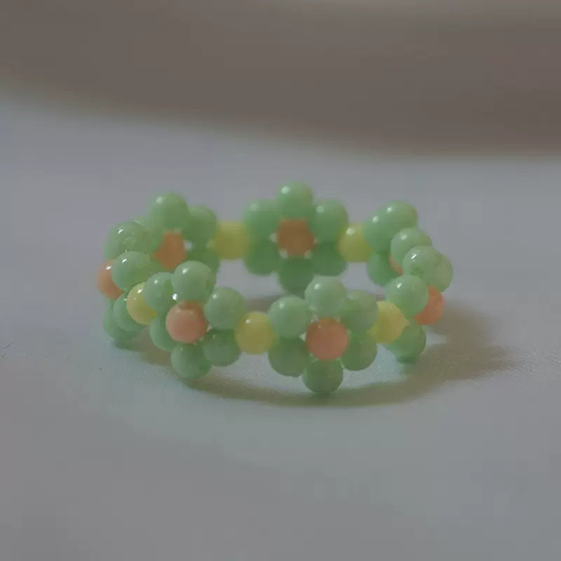 Floral Bead Rings