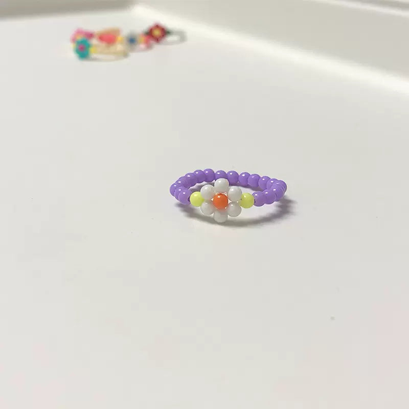 Floral Bead Rings