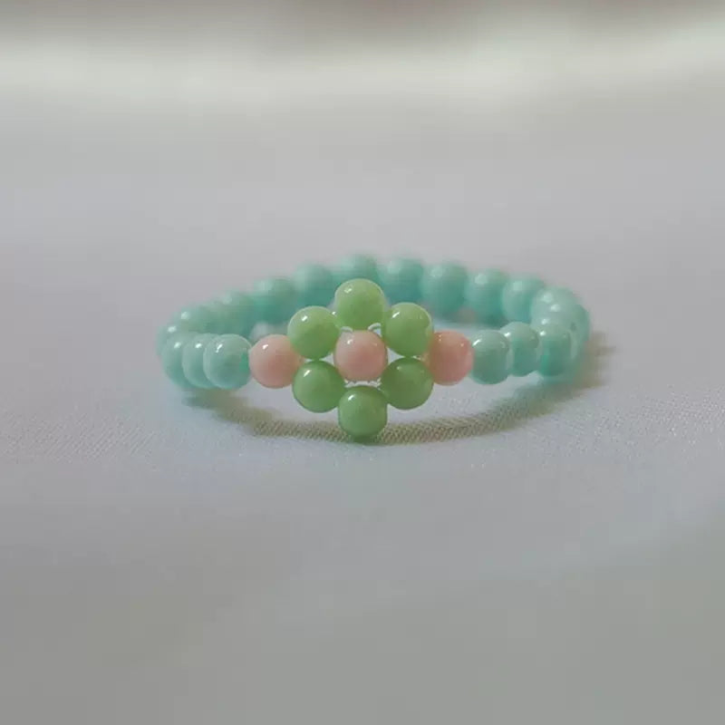 Floral Bead Rings