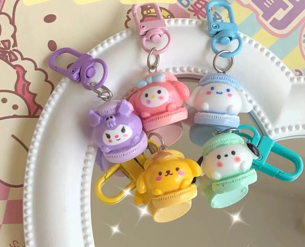 Sanrio Sweet Macaron Charm Set