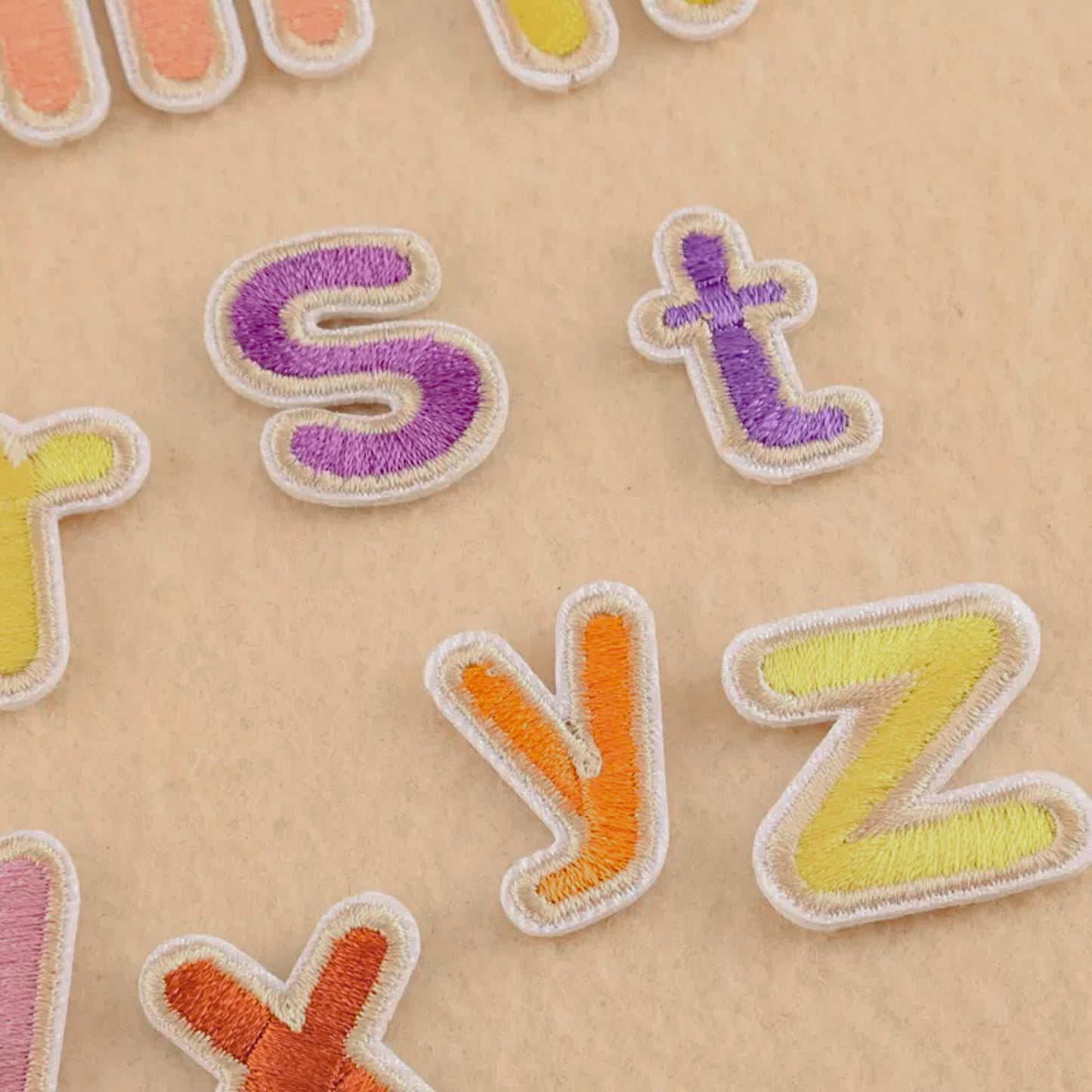 Alphabets (small caps) Iron-On Patches