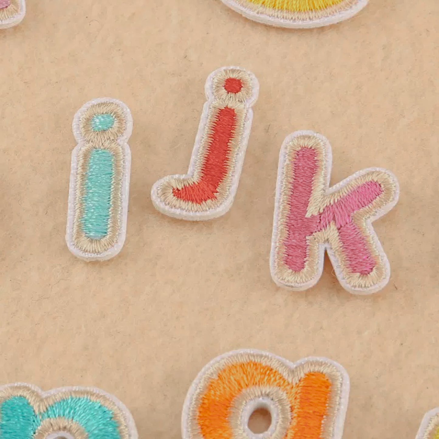 Alphabets (small caps) Iron-On Patches