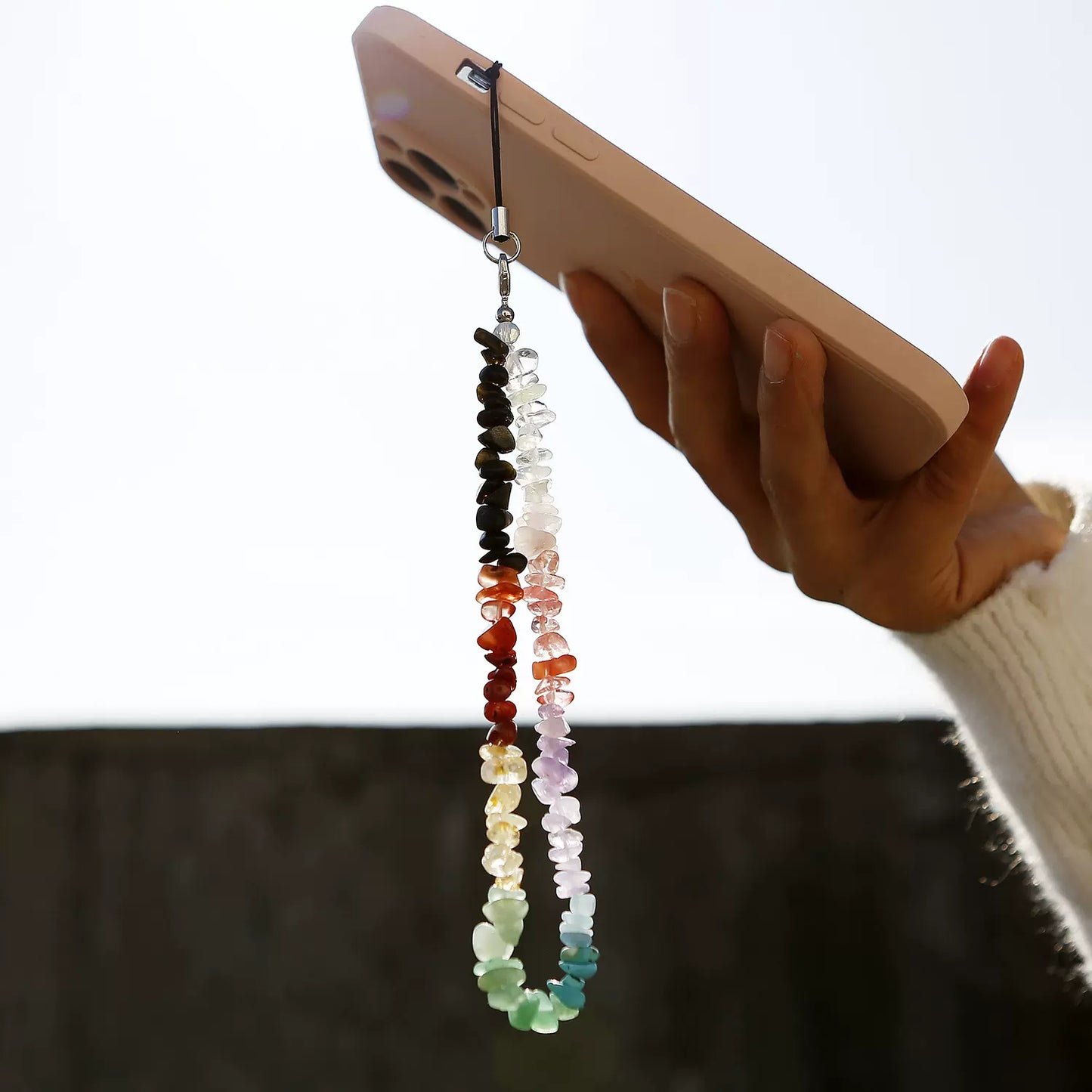 Crystal Quartz Phone Strap