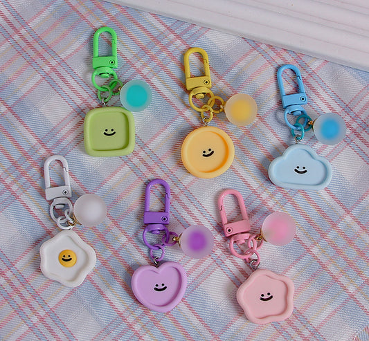 Pastel Smiley Face Charm