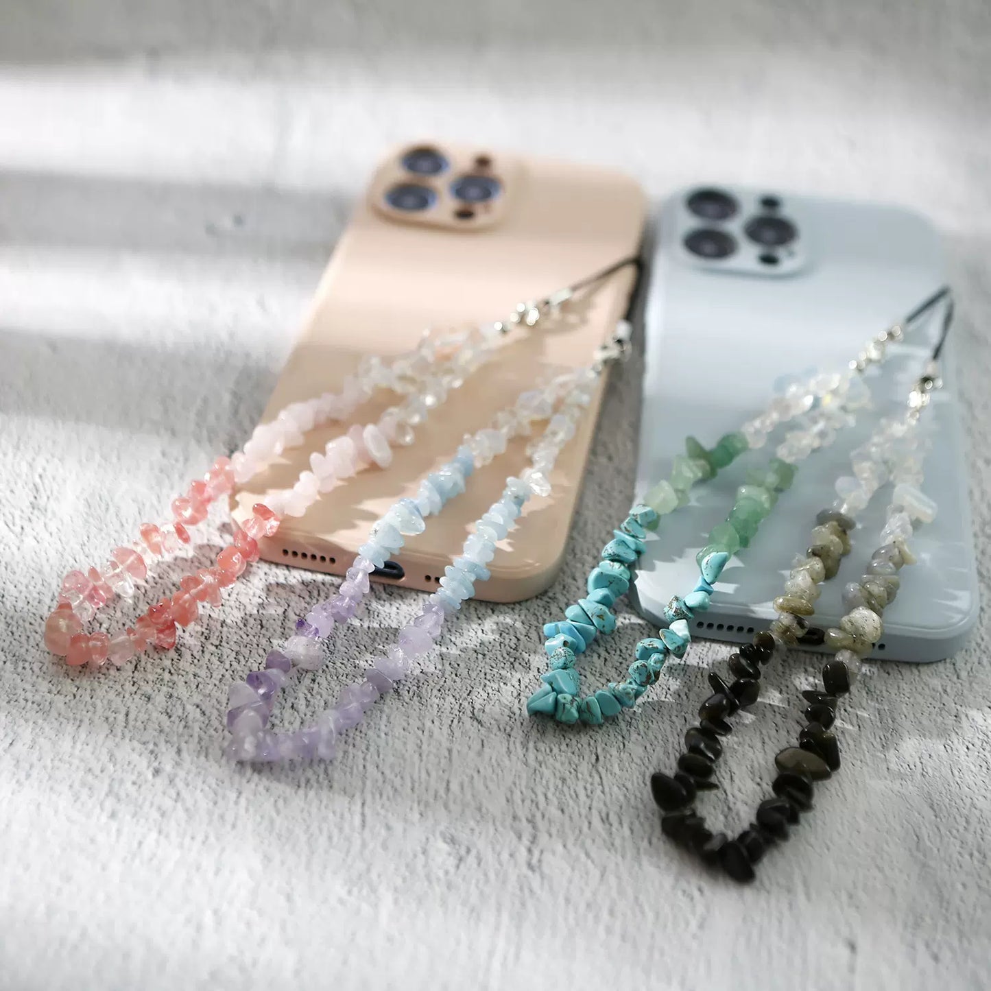 Crystal Quartz Phone Strap