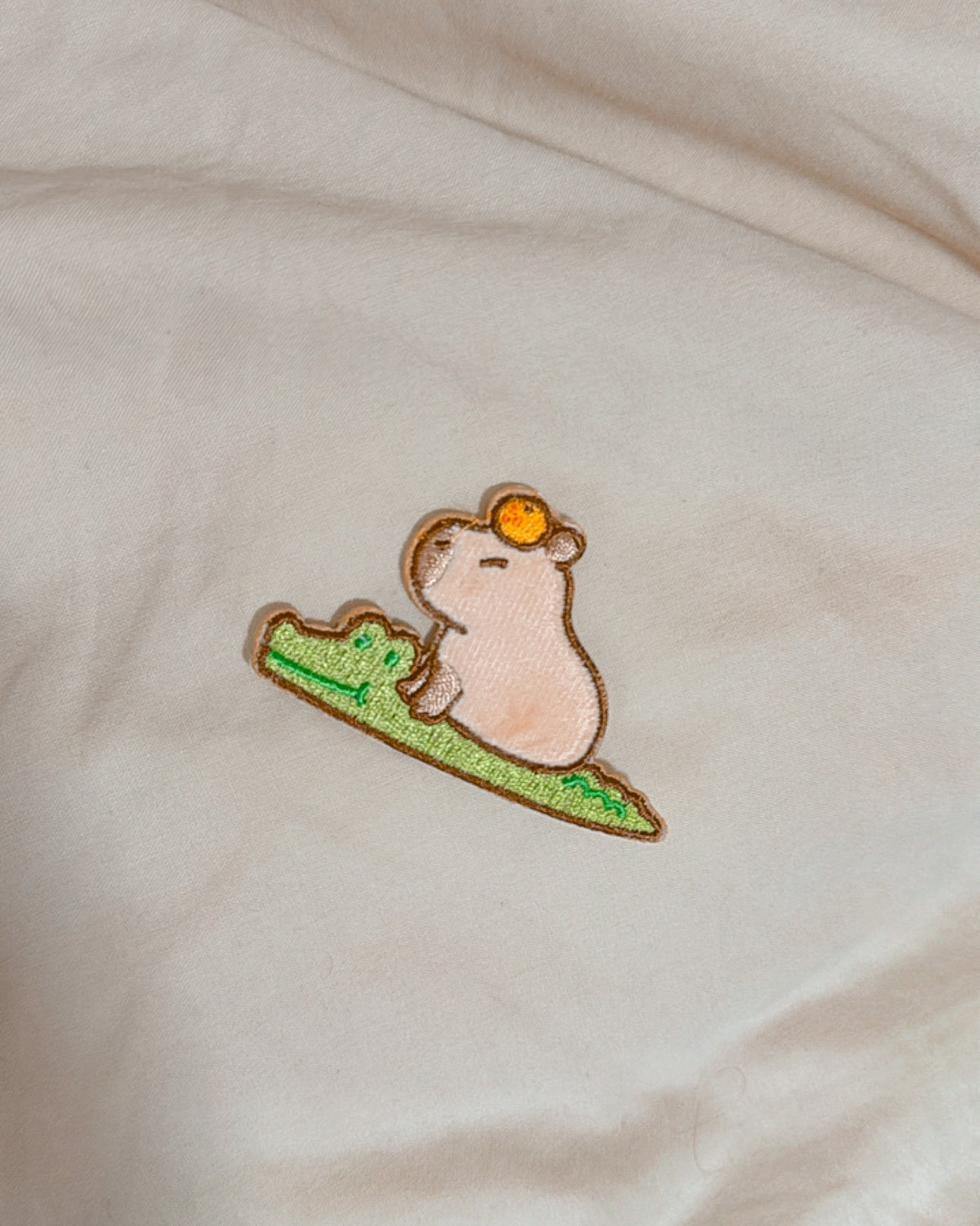 Capybara Iron-On Patch