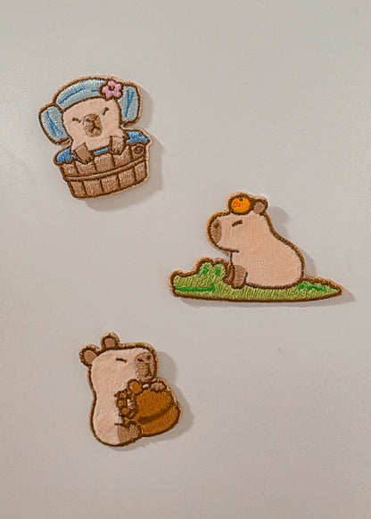 Capybara Iron-On Patch