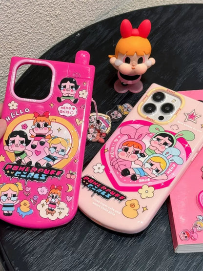 [Preorder] Trendy Powerpuff Girls iPhone Case with Mirror