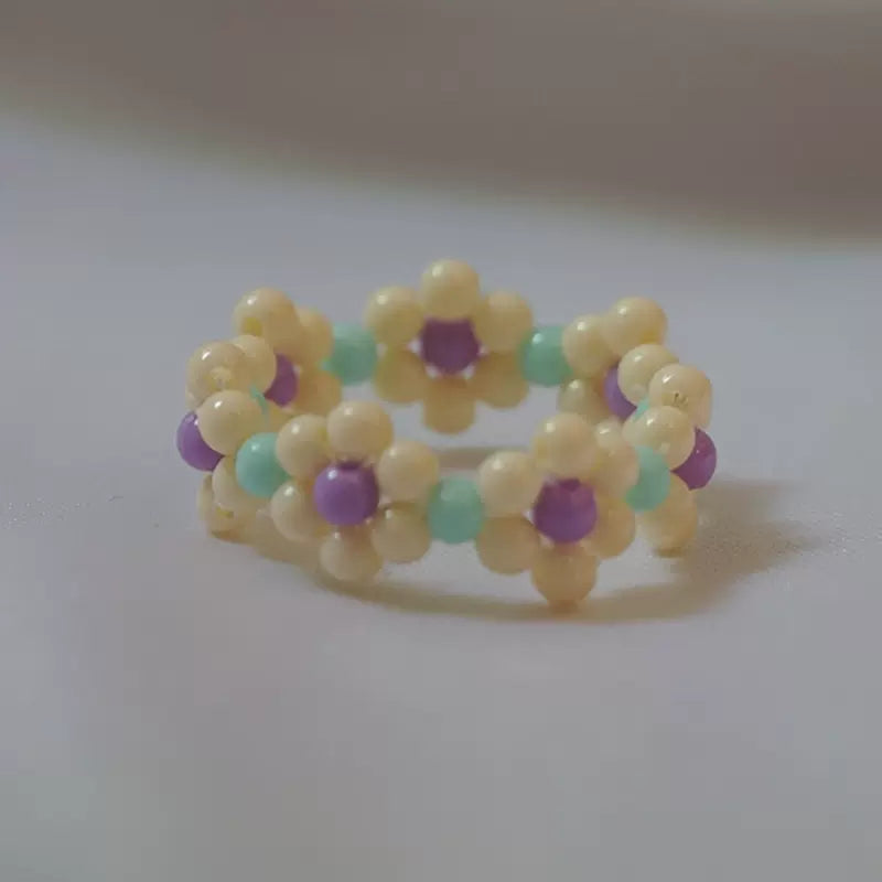 Floral Bead Rings