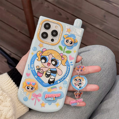[Preorder] Trendy Powerpuff Girls iPhone Case with Mirror